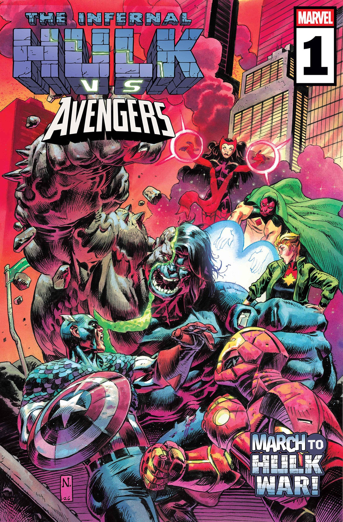 INFERNAL HULK VS. AVENGERS #1 COVER A cover