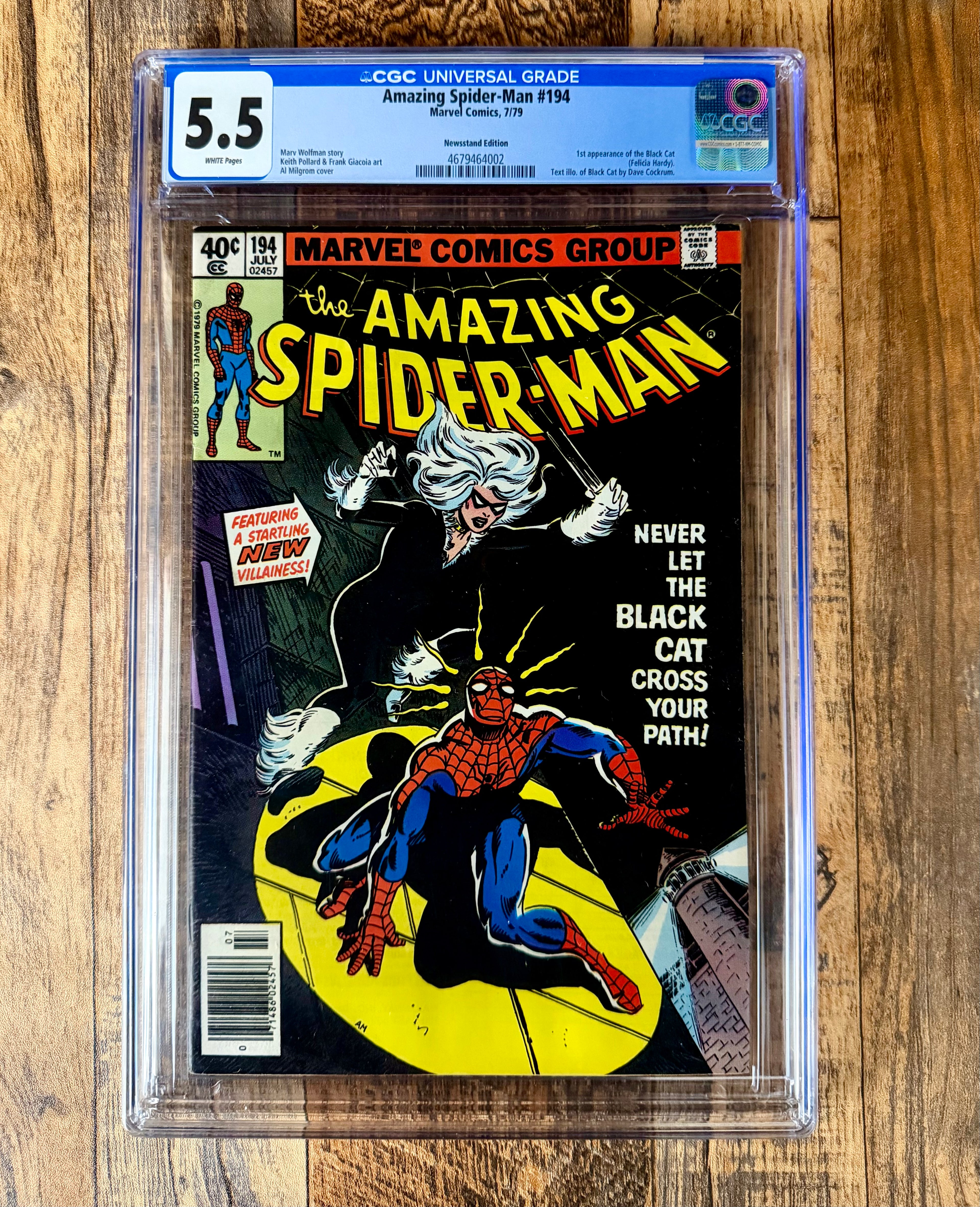 The Amazing Spider-Man #194 CGC 5.5 Newsstand (1979)