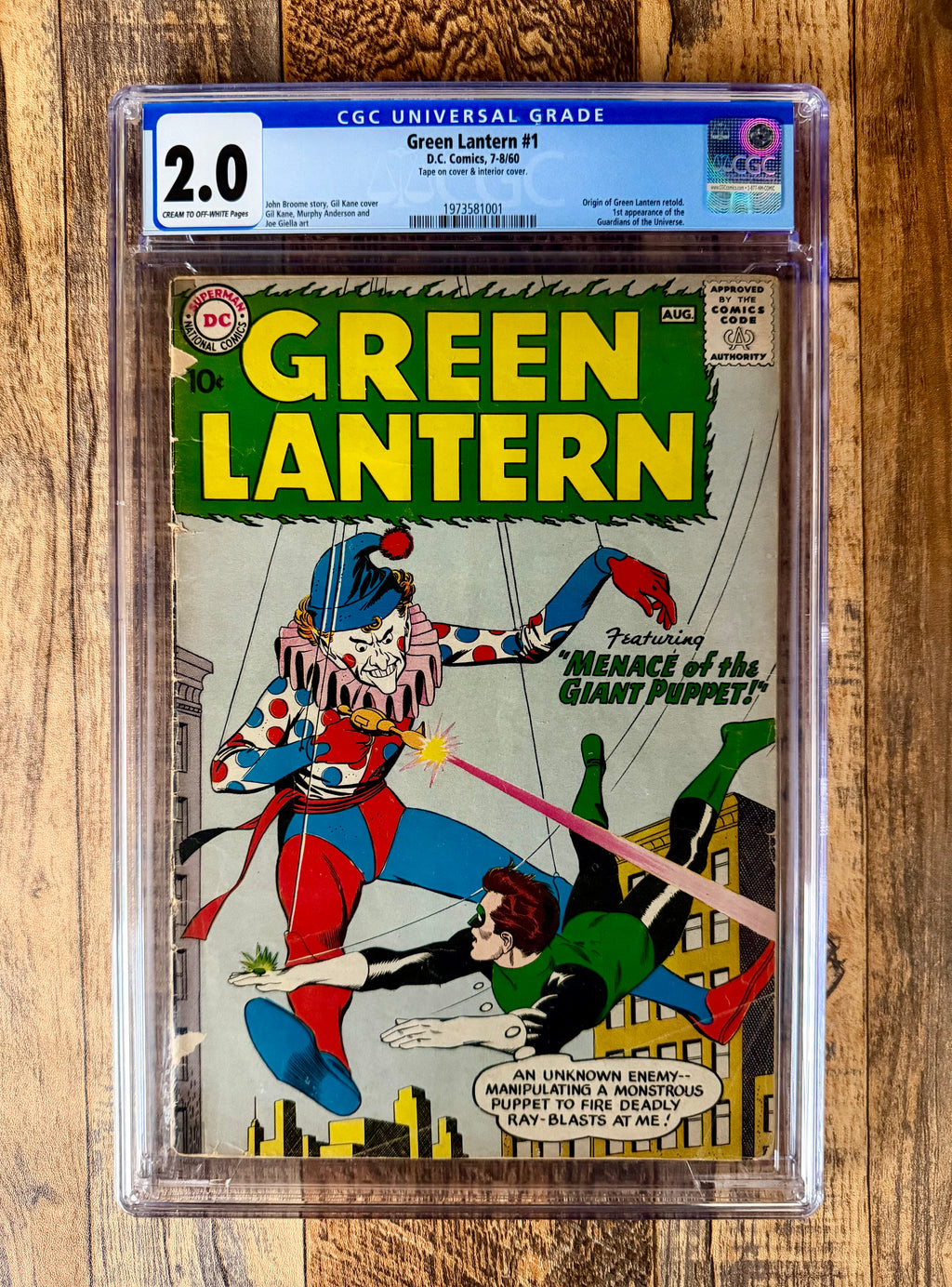 Green Lantern #1 CGC 2.0 (1960)