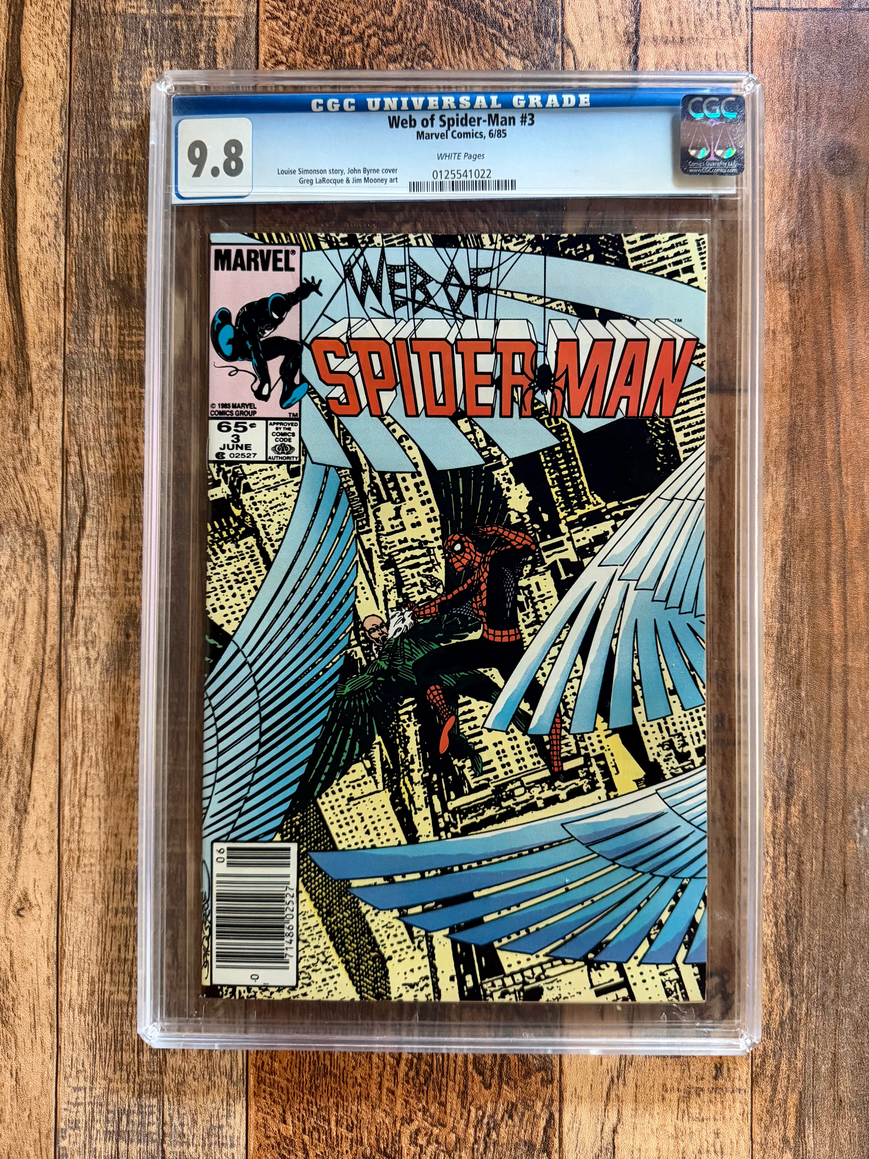 Web of Spider-Man #3 CGC 9.8 Newsstand (1985)