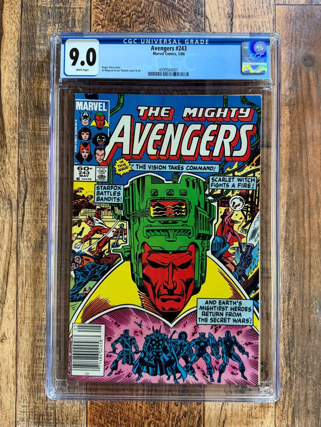 Avengers #243 CGC 9.0 Newsstand (1984)