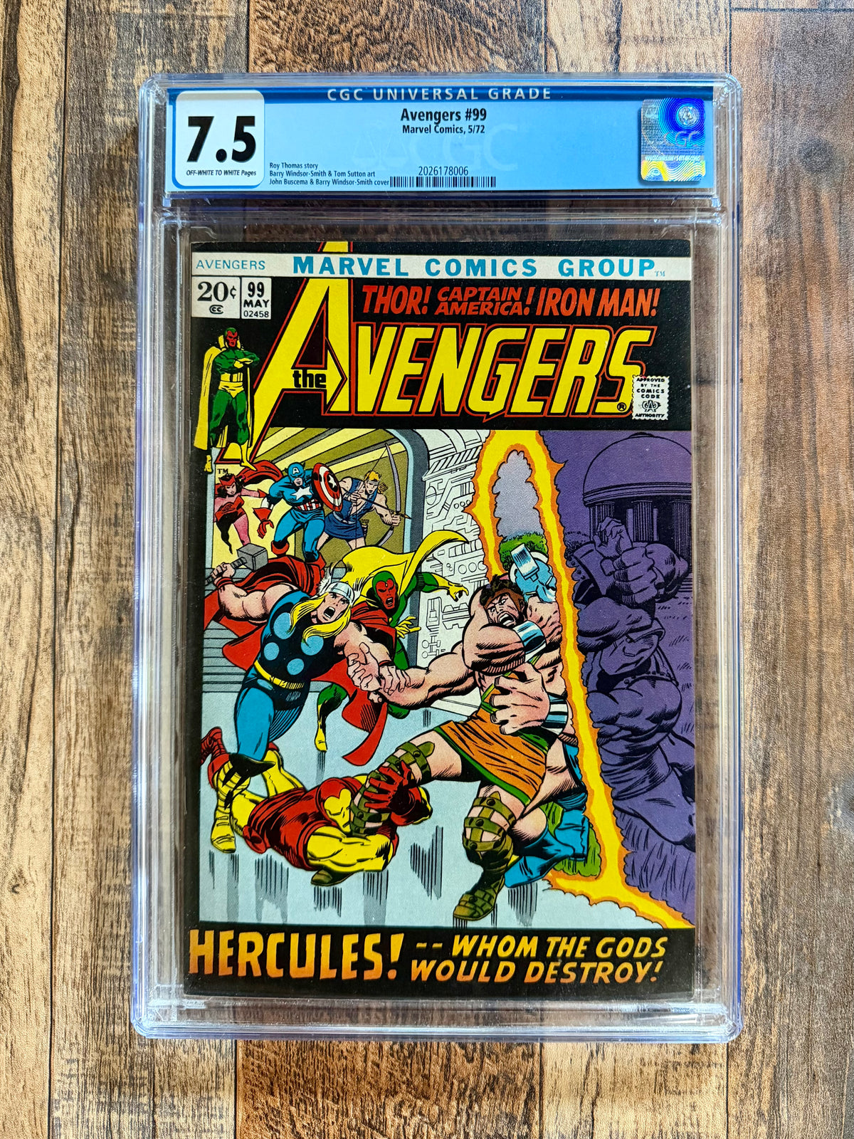 Avengers #99 CGC 7.5 (1972)