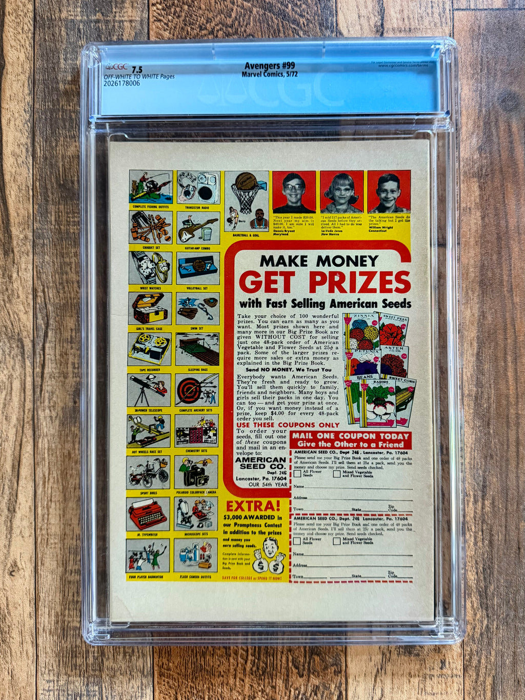 Avengers #99 CGC 7.5 (1972)