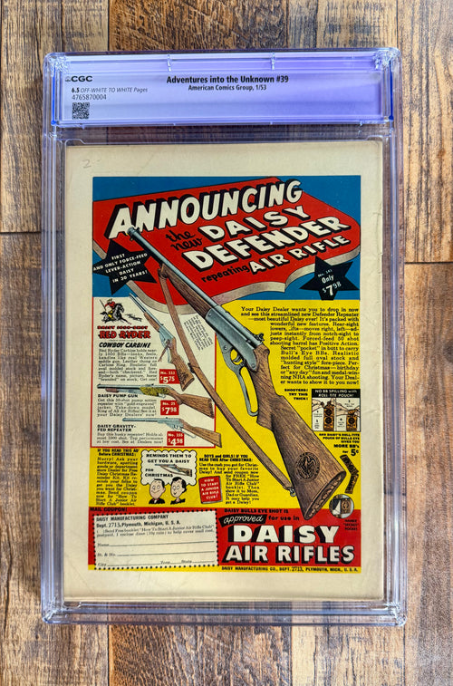 Adventures into the Unknown #39 CGC 6.5 Restored (1953)
