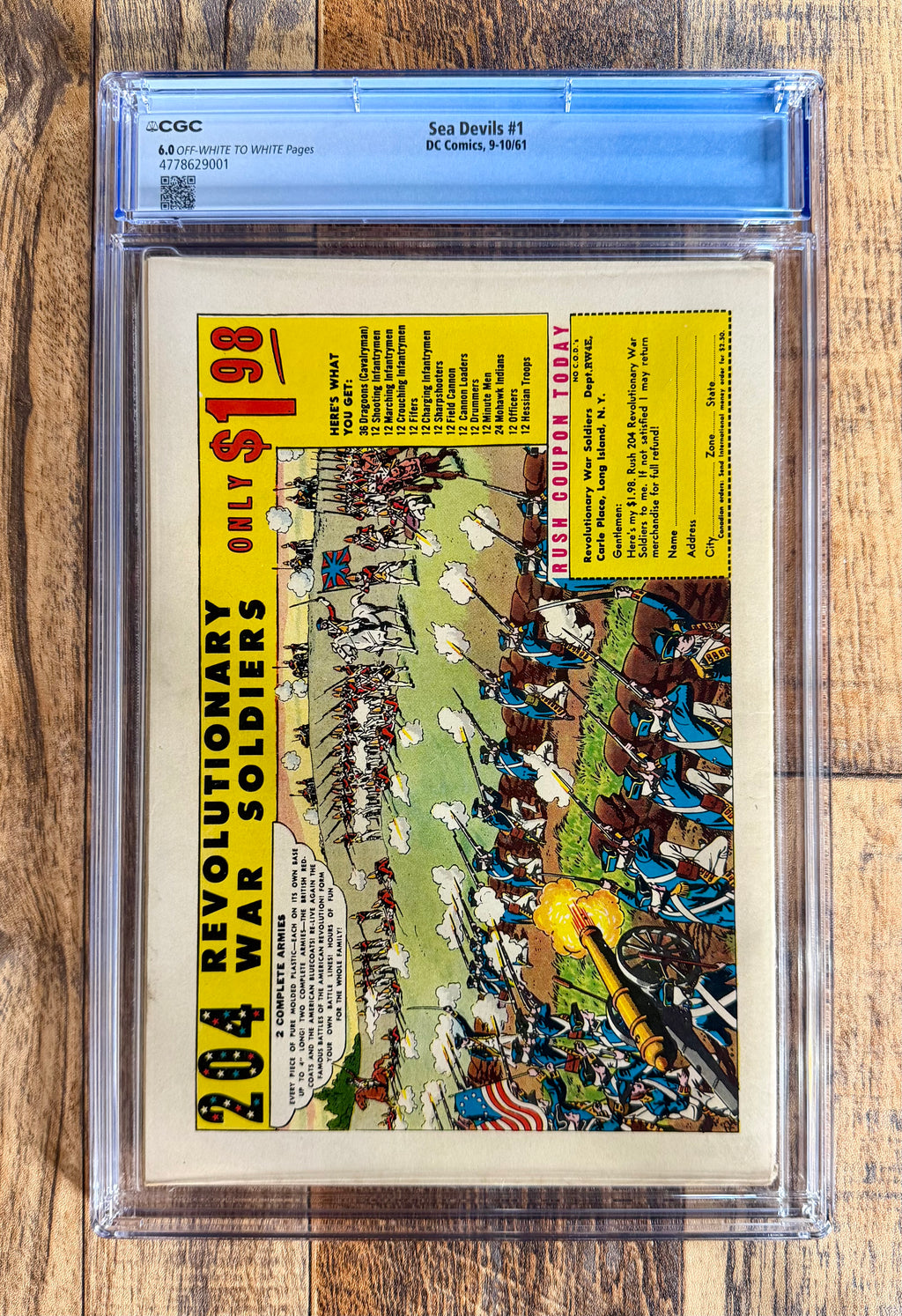 Sea Devils #1 CGC 6.0 (1961)